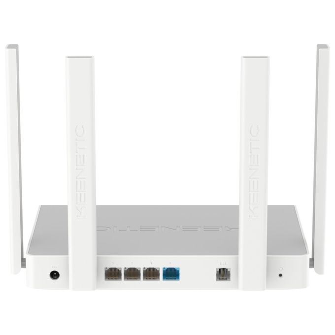 Keenetic KN-3610-01EN Hopper DSL Modem Router Wi-Fi 6 AX1800 Dual Band VDSL2 ADSL2+ 4 Porte Gigabit USB 3.0 Mesh VPN colore Bianco
