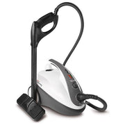 Polti Vaporetto Smart 30_S - Pulitore a vapore cilindrico, capacita' 1,6 L, 1800 W, pressione 3 bar, autonomia 30 min, vano porta-accessori, spegnimento pronto vapore, Nero-Grigio-Bianco