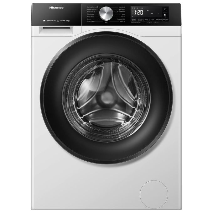 Hisense Lavatrice 9kg Caricamento Frontale 1400 Giri Wi-Fi Classe A Bianco WF3S9043BW3