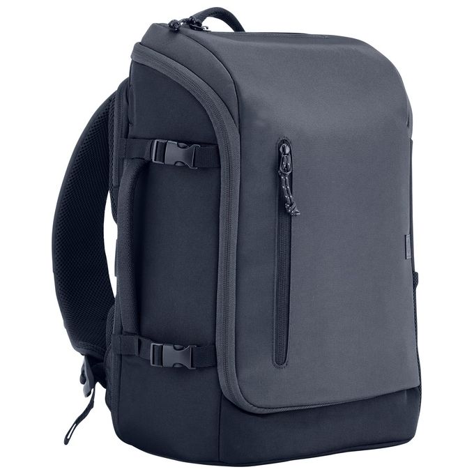HP 6B8U4AA Zaino Travel 25 L per Laptop fino a 15'' con Comparto Imbottito Espandibile e Materiale Riciclato colore Grigio Siderurgico