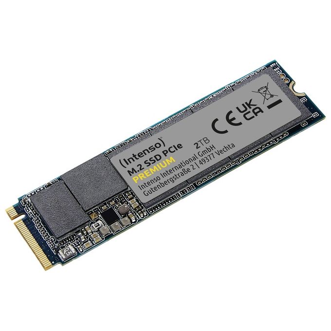 Intenso 3835470 Premium SSD M.2 2 TB PCIe 3.0 x4 NVMe 1.3 SLC velocita' lettura fino a 2100 MB-s velocita' scrittura fino a 1700 MB-s colore Nero