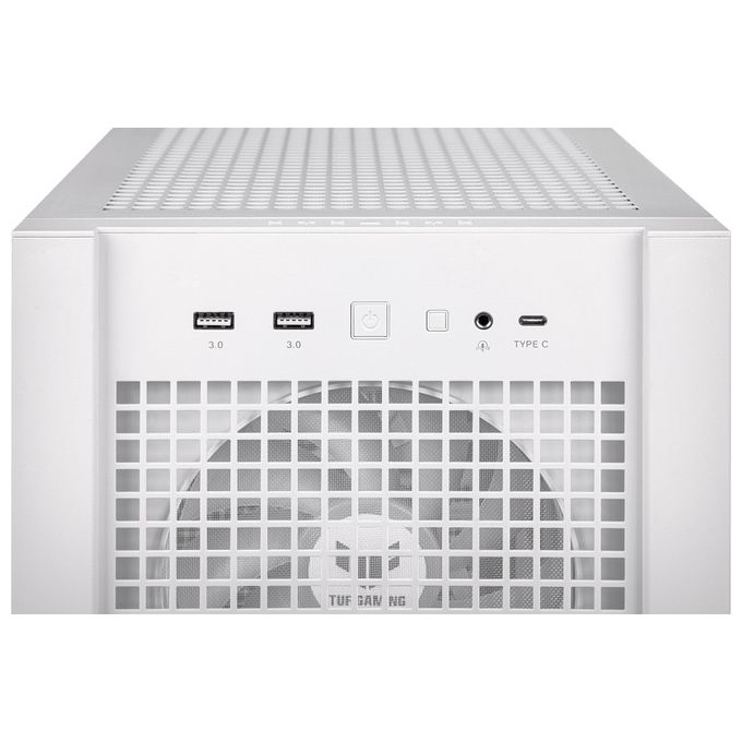 ASUS 90DC00I3-B19000 TUF Gaming GT302 ARGB Case Mid Tower Supporto EATX Ventole 140 mm Preinstallate Pannello in Vetro Temperato colore Bianco