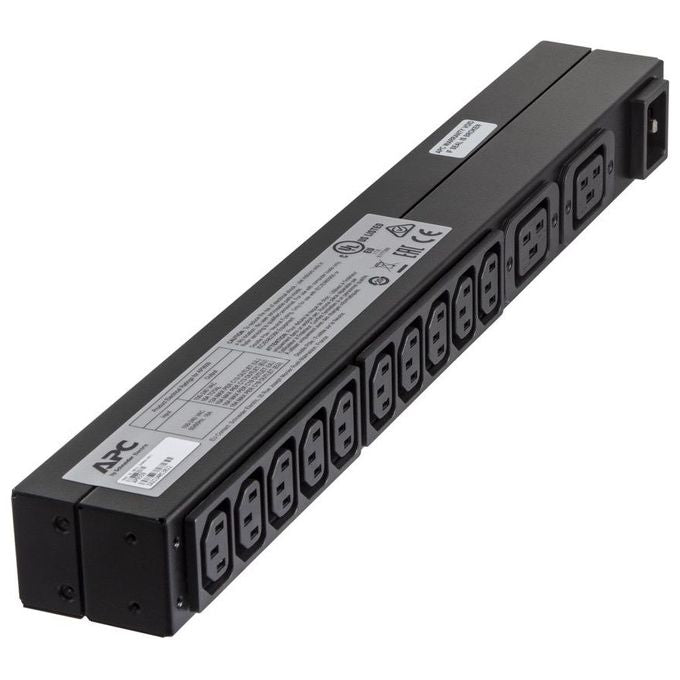 Apc Rack PDU,Basic, 1U, 16A,208and230V, (10)C13 and (2)C19