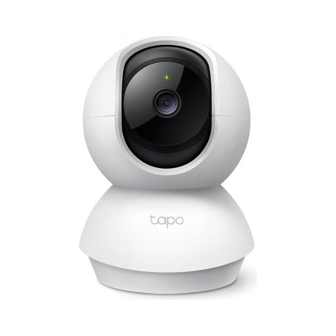 TP-Link TC71 Tapo Telecamera di Sicurezza IP Interno 2K 3MP Pan Tilt 360° Visione Notturna 9m Audio Bidirezionale MicroSD 512GB colore Bianco