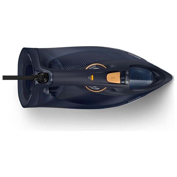 Philips DST7060-20 Serie 7000 Ferro a vapore 3000 W piastra SteamGlide Elite vapore 55 g-min raffica 250 g-min colore Blu Giallo