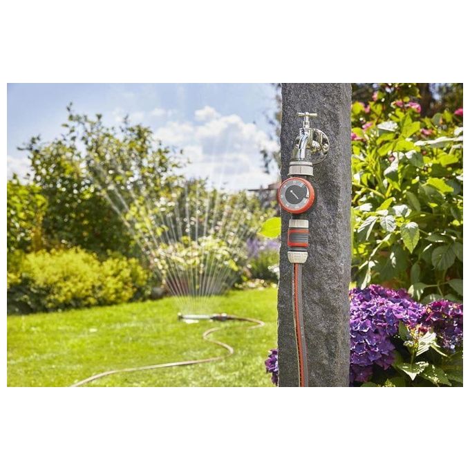 Gardena 1169-20 Temporizzatore Automatico per Rubinetti da 26.5 mm (G 3-4) o da 33.3 mm (G1), Irrigazione Variabile (5-120 min)