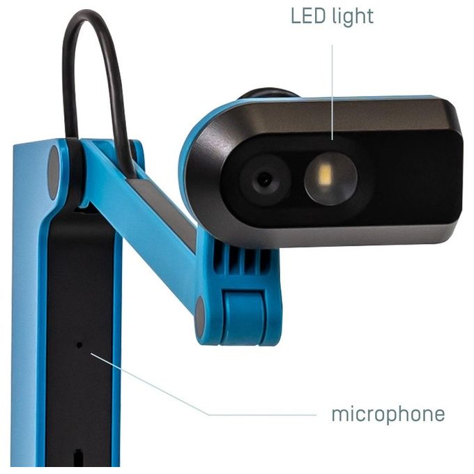IPEVO B-011-0-08-00 VZ-X Fotocamera per Documenti 8 MP USB HDMI Wi-Fi colore Blu