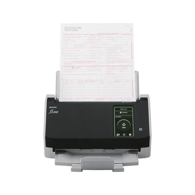 Ricoh 4939761313615 fi-8040 Scanner ADF Duplex 40 ppm 80 ipm Touch Screen 600 x 600 DPI colore Nero Grigio