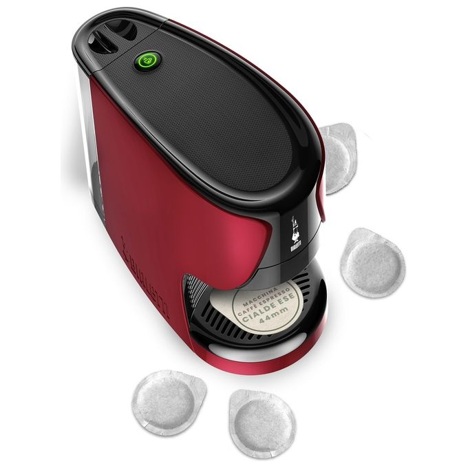 Bialetti 098150531 Dama Macchina da caffe' a Cialde ESE 0,4 L 15 bar 1450 W con 30 Cialde ESE 44mm incluse colore Rosso