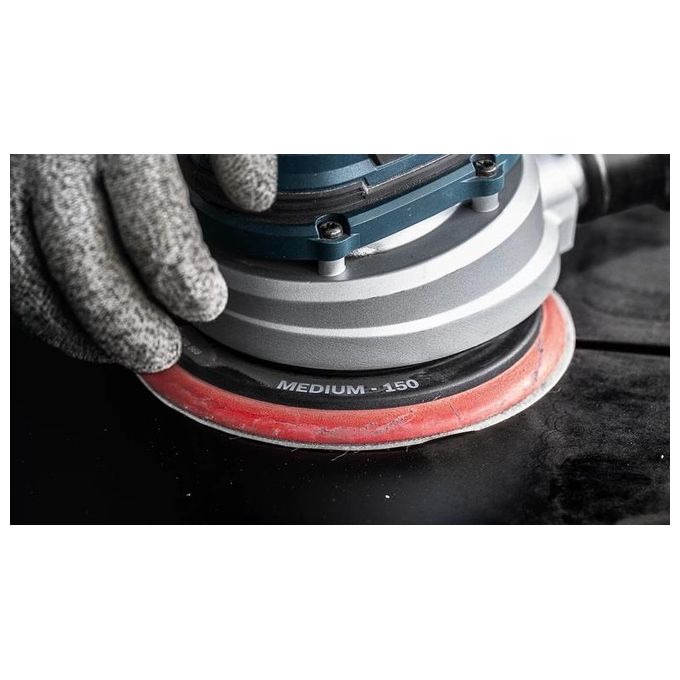 Bosch 2 608 900 007 EXPERT Supporto per Disco Abrasivo 150 mm Attacco M8 + 5-16 inch Versione Media colore Nero Rosso