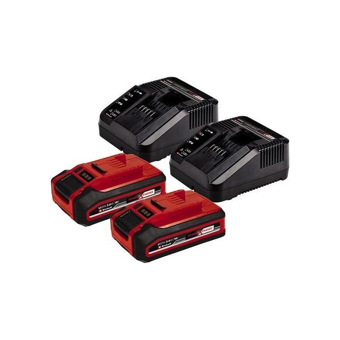 Einhell Rasaerba PXC 18V 11 Rasarro 36-36, Inclusi 2 Batterie e 2 Carica Batterie
