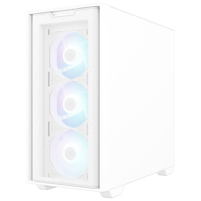 ASUS 90DC00H3-B19010 A21 PLUS TG ARGB Case Micro ATX e Mini ITX con Pannello Frontale Mesh e Vetro Temperato 4 Ventole ARGB Preinstallate Supporta Radiatori 360 mm e Schede Grafiche 380 mm colore Bianco