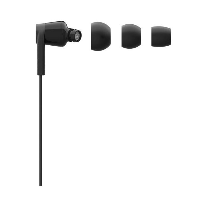 Belkin G3H0002BTBLK Rockstar Auricolari In-Ear USB-C Cablati con Microfono In Linea Cavo 1.12 m colore Nero