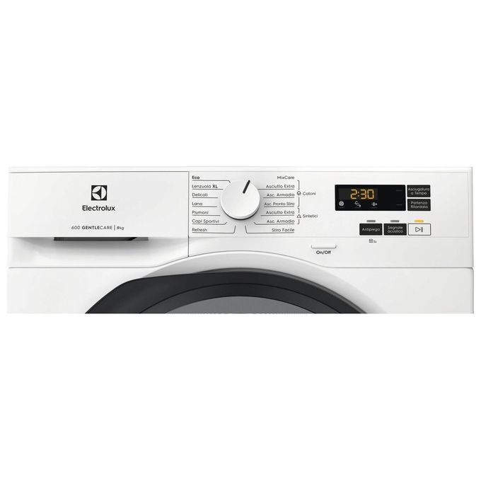 Electrolux EW6H19G 600 GentleCare Asciugatrice Pompa di Calore 9 Kg Classe A+++ SensiCare 64 dB (85x60x64 cm) colore Bianco