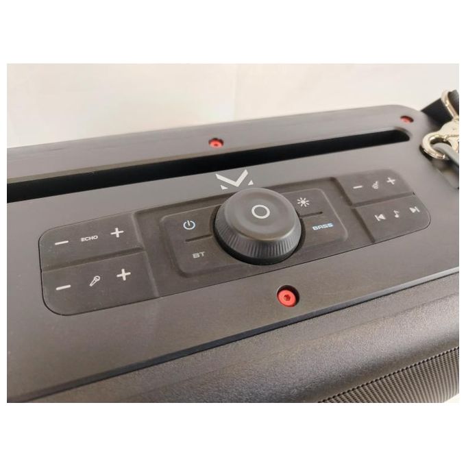 New Majestic 116139 BK FIRE 39 Altoparlante da festa 40 W RMS 320 W PMPO Bluetooth 5.3 TWS IPX4 colore Nero