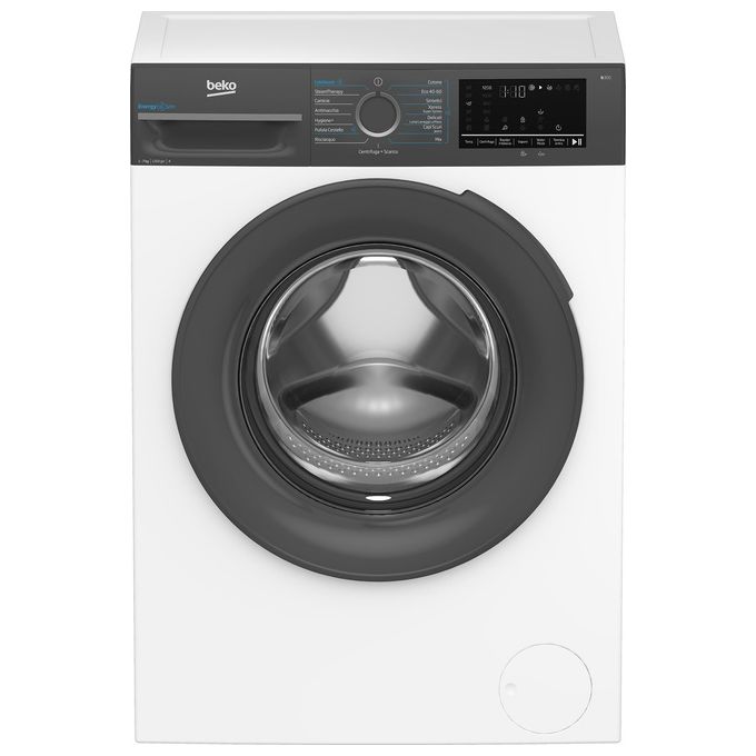 Beko BMEUWSU4721A EnergySpin Lavatrice Frontale Slim 7 Kg 1200 rpm Classe A SteamCure Inverter (85x60x50 cm) colore Bianco