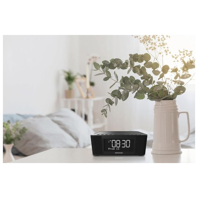 Kenwood CR-ST40DAB-B Radiosveglia DAB+ FM Bluetooth 5.3 6 W Display LCD 3 Sveglie colore Nero