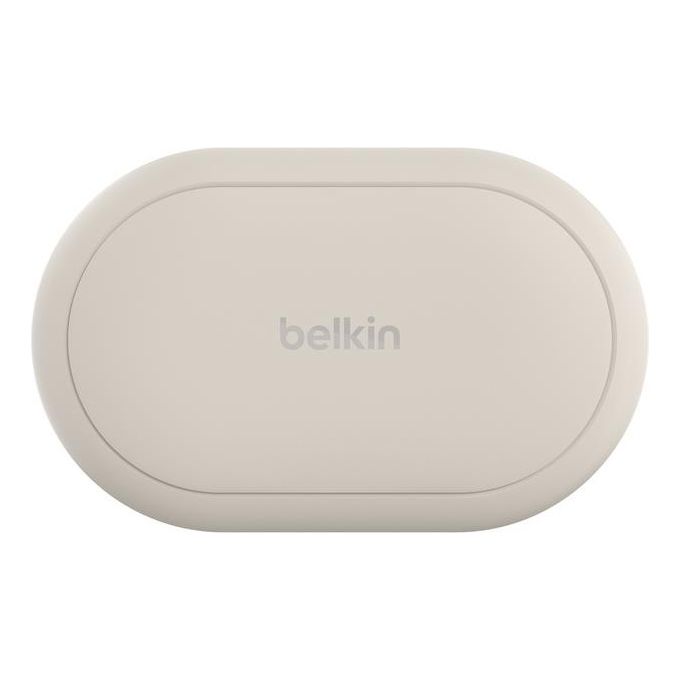 Belkin AUC013CTSA SoundForm ClearFit Auricolari Wireless Open-Ear con Bluetooth 5.3 Resistenza all'Acqua IPX5 8 Ore di Autonomia Ricarica Rapida USB-C colore Sabbia