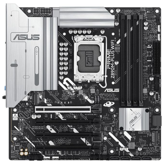 ASUS 90MB1J80-M0EAY0 PRIME Z890M-PLUS WIFI Scheda Madre Intel mATX DDR5 Wi-Fi 7 2.5GbE colore Nero