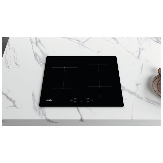 Whirlpool WSQ2160NE Piano cottura a induzione 60 cm 4 zone Touch Booster 7200W colore Nero