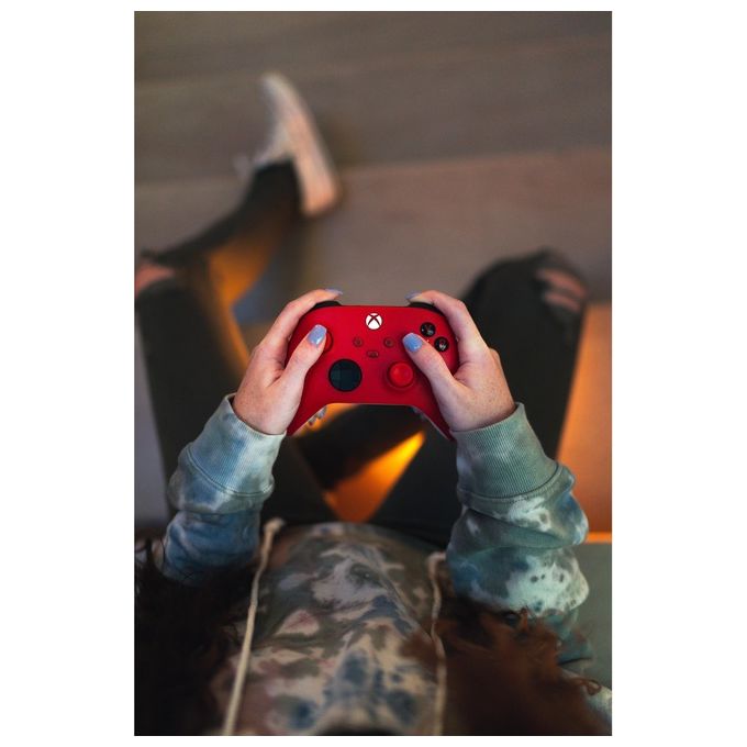 Xbox 1914 Pulse Red Controller Wireless Gamepad per Xbox Series X S Xbox One Windows 10 11 Android iOS colore Rosso