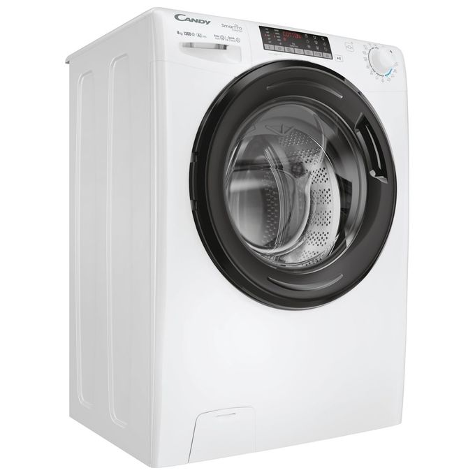 Candy CSO286TMB6-S - Lavatrice a carica frontale 8 kg, 1200 rpm, Classe A, Motore Inverter, Vapore, Wi-Fi, (85x60x54 cm), Bianco