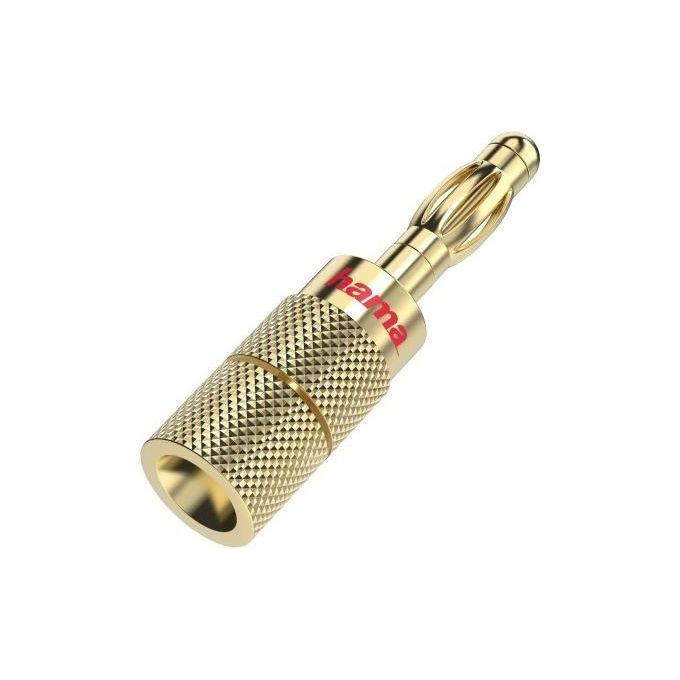 Hama Adattatore per Altoparlanti Audio Spina a Banana Set di 4