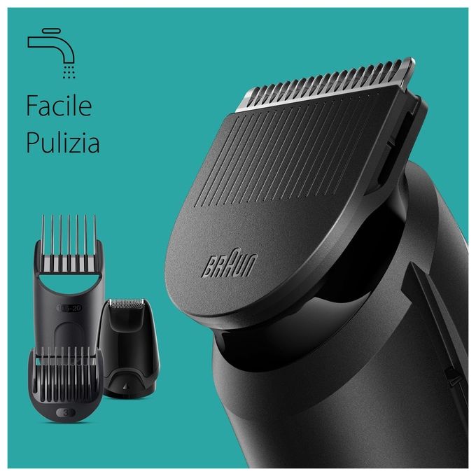 Braun MGK3410 Series 3 Regolabarba All-in-One 6 in 1 Styling Kit autonomia 50 min colore Nero