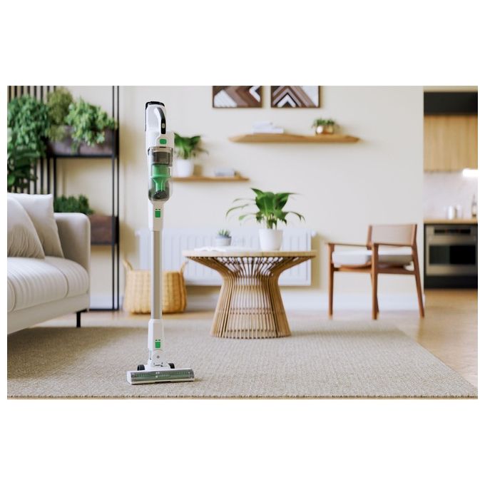 Black and Decker REVSV18D1HF-QW Reviva Scopa elettrica 2 in 1 senza sacchetto 0,5 L 18 V 2 Ah 40 min autonomia colore Verde Bianco