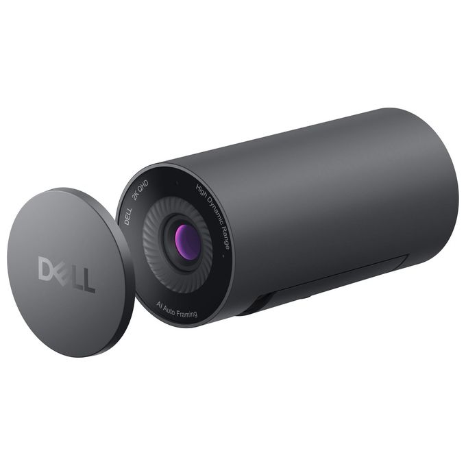 Dell WB5023 Pro Webcam 2K QHD 2560x1440 60fps USB 2.0 Autofocus Zoom 4x Microfono colore Nero