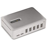 StarTech.com 10G5A2CS-USB-C-HUB Hub USB-C 7 Porte USB 3.2 Gen 2 10 Gbps Autoalimentato con Adattatore 65W colore Argento