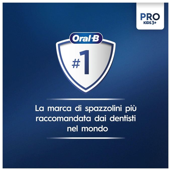 Oral-B VITALITYPROSPIDERMAN Pro Kids Spazzolino elettrico ricaricabile 2 modalita' timer 2 min per bambini da 3 anni colore Azzurro Bianco