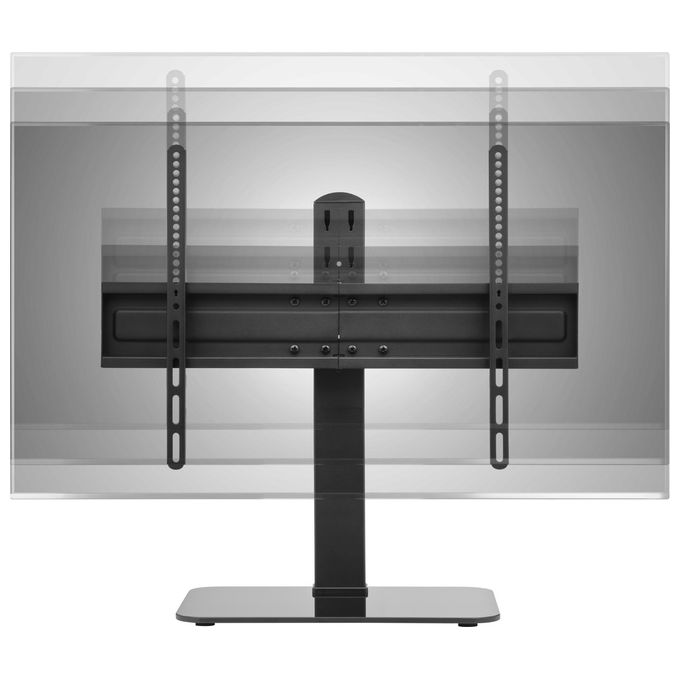 One For All 8716184076527 WM2670 Supporto TV da Tavolo Regolabile in Altezza 5 Posizioni Rotazione 70° VESA 100x100 a 600x400 Peso Massimo 40 Kg colore Nero