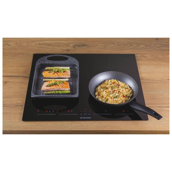Hoover HTPS64MCTTWIFI H-HOB 500 Piano cottura a induzione 59 cm 4 zone Touch Wi-Fi colore Nero
