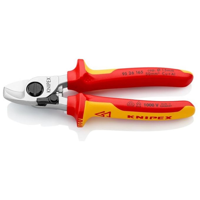 Knipex Cesoia per Cavi con Molla di Apertura Isolamento 165mm
