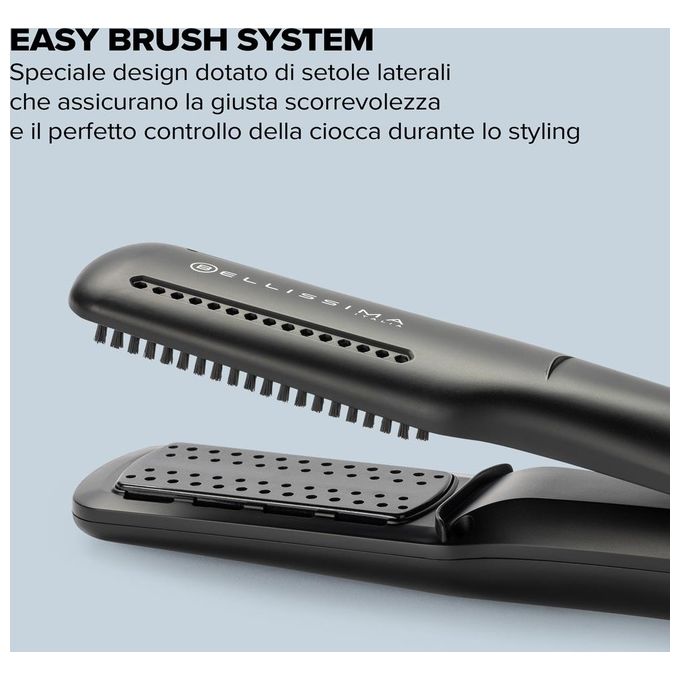 Bellissima 11967 AirSleek Piastra per capelli 2in1 640 W Ceramica e Cheratina Ionica 2 temperature 2 velocita' cavo girevole 2 m colore Nero Oro