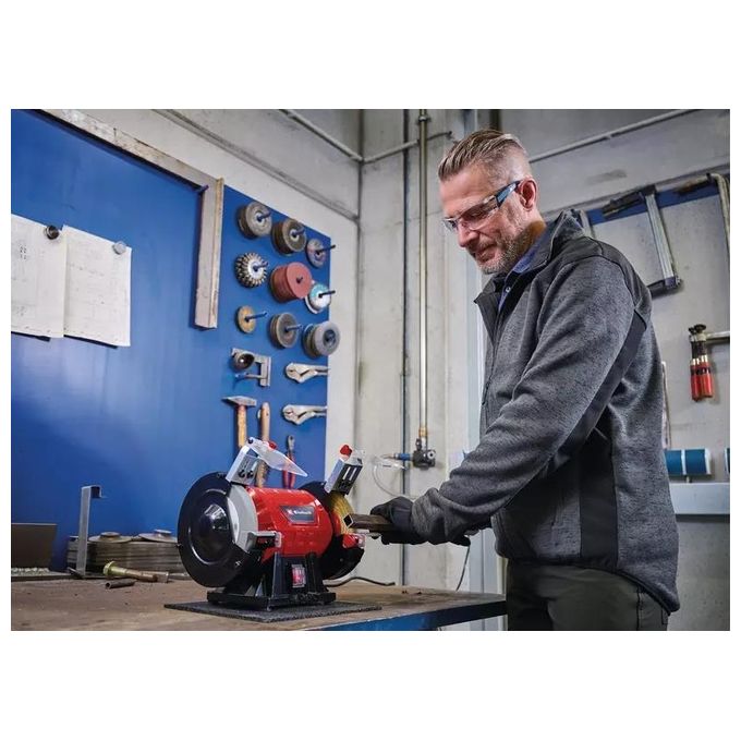 Einhell 4412634 TC-BG 150 B Smerigliatrice da Banco 350 W 2980 rpm Doppia Mola 15 cm colore Rosso