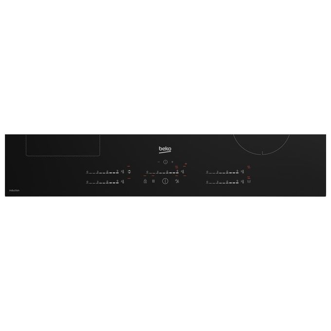 Beko HII85720UFT bPRO 500 Piano cottura Induzione 80 cm 5 Zone IndyFlex Touch HobToHood 7400 W colore Nero