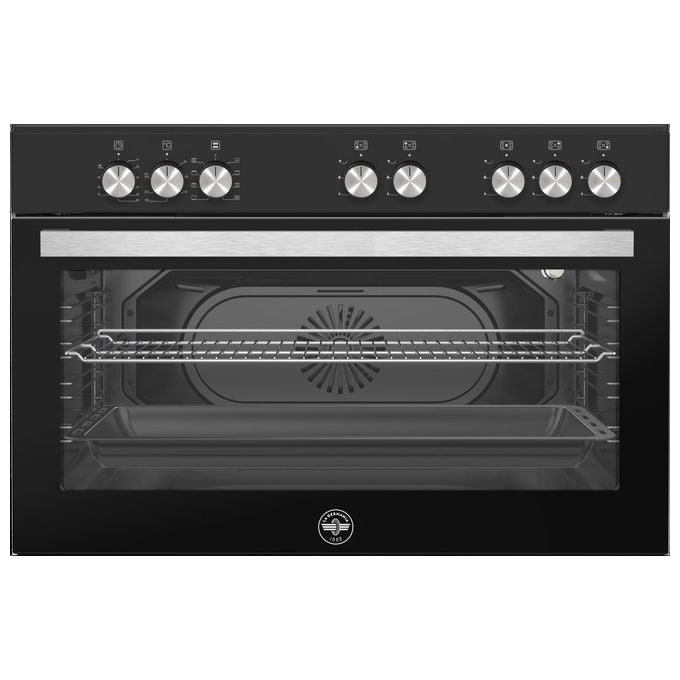 La Germania SE965ENE24 Cucina a Libera Installazione Gas 90 cm 5 Fuochi Forno Elettrico 97 L Classe A Grill Ventilato colore Nero