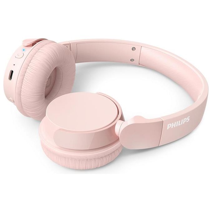 Philips TAH4209PK 4000 Series Cuffie On-Ear Wireless Bluetooth 5.3 55h Autonomia Driver 32mm Ricarica USB-C colore Rosa