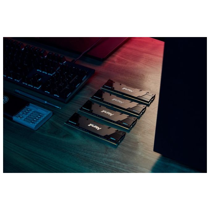 Kingston KF436C16RB12K2-32 FURY Renegade Memoria RAM DDR4 32GB 2x16GB 3600MT-s CL16 DIMM 288-Pin 1.35V Dual Channel XMP 2.0 colore Nero
