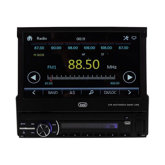 Trevi MDV 6380 DAB Autoradio Display Touch 7'' Sintonizzatore DAB DAB+ FM RDS Android Mirror Link Bluetooth 200W