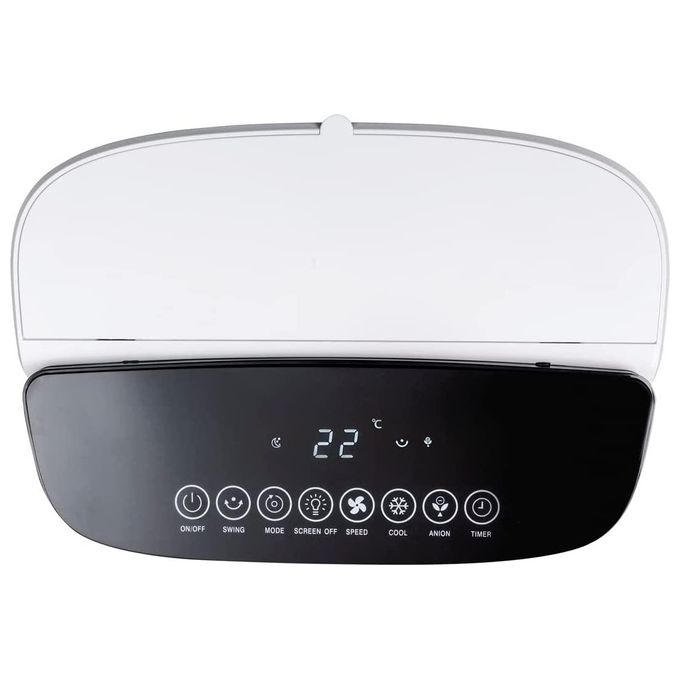 Macom 984 Bladeless Cyclone Raffrescatore Evaporativo senza Pale 6,5 L 420 m³-h 6 velocita' Timer 12 h 60 dB colore Bianco