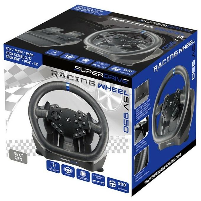 Subsonic SA5640-NG Superdrive SV950 Volante da Corsa Xbox Series X-S Xbox One PS4 PC 270° 900° colore Nero