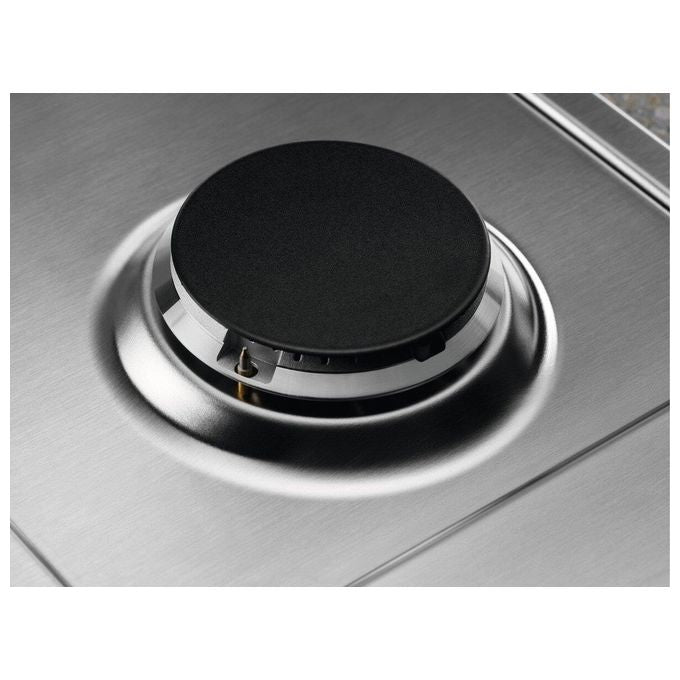 Electrolux KGS7536SX Piano Cottura a Gas 5 Fuochi Griglie in Ghisa Bruciatore Tripla Corona 75 cm Acciaio Inox