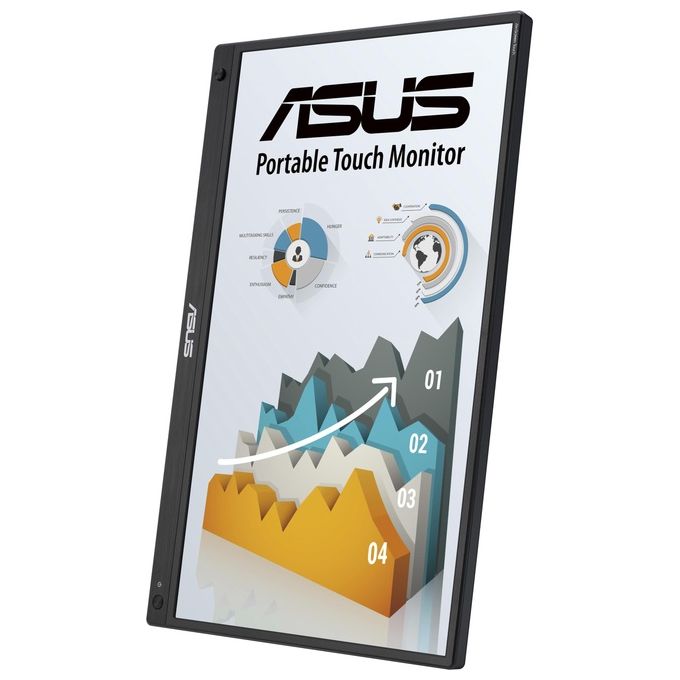 ASUS 90LM0890-B01170 ZenScreen Monitor PC 39,6 cm (15.6'') 1920 x 1080 Pixel Full HD Touch Screen 10 Punti IPS Nero