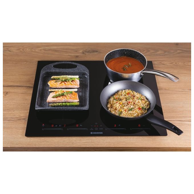 Hoover HTPS64MCTTWIFI H-HOB 500 Piano cottura a induzione 59 cm 4 zone Touch Wi-Fi colore Nero