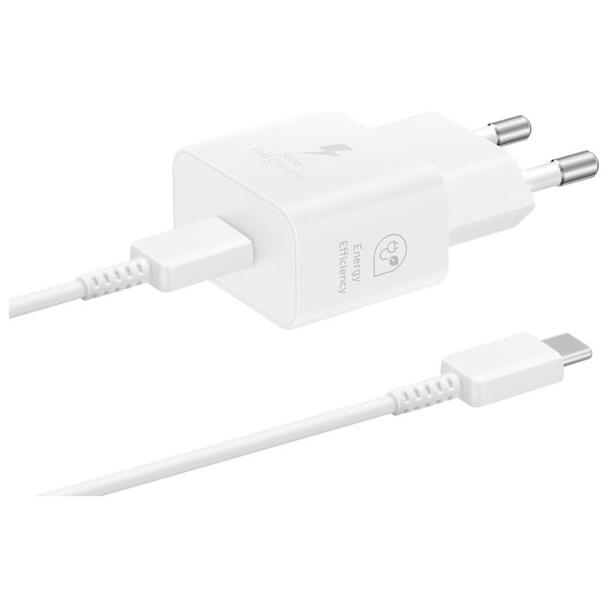 Samsung Caricabatterie Super Fast Charging 25W con Cavo da Usb Type-c a Usb Type-c