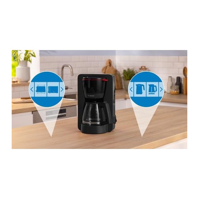 Bosch TKA2M114 Macchina da caffe' Manuale 1,25 L 15 tazze Funzione Mantieni al Caldo colore Rosso 1200
