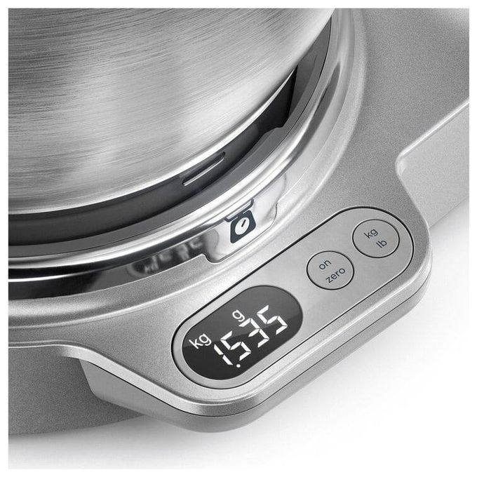 Kenwood KVC65.001SI Titanium Chef Baker Impastatrice Planetaria 1200W 5L Bilancia Integrata 6 Velocita' colore Argento